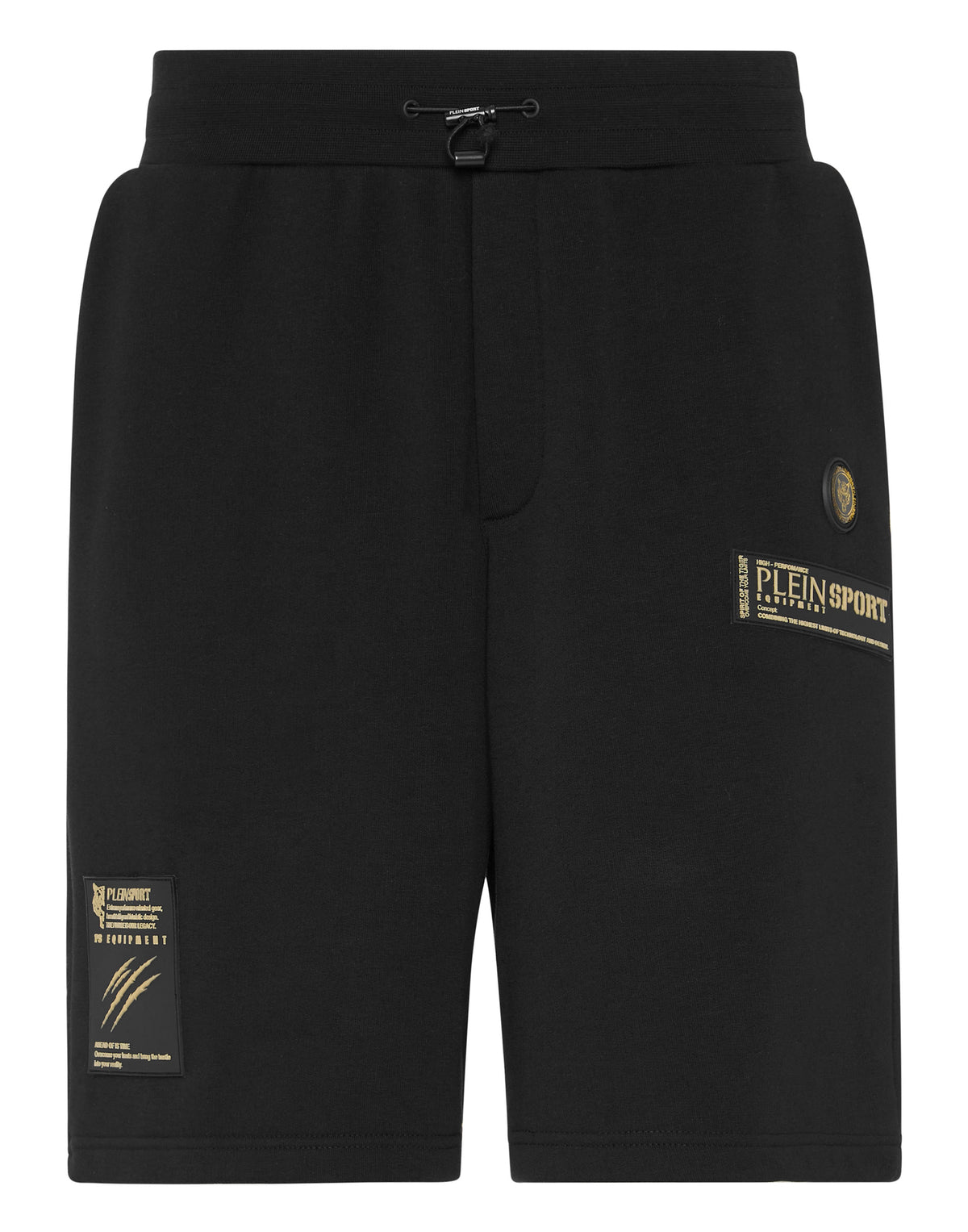PLEIN SPORT SHORT CARGO PANTS LAMINATED