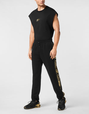 PLEIN SPORT CARGO PANTS LAMINATED