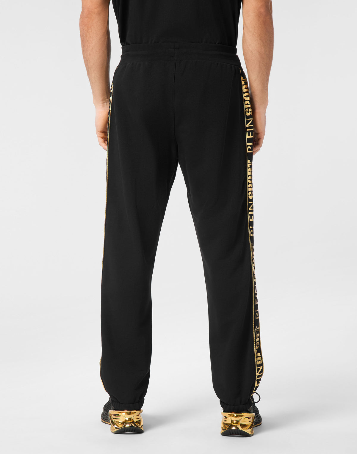 PLEIN SPORT CARGO PANTS LAMINATED