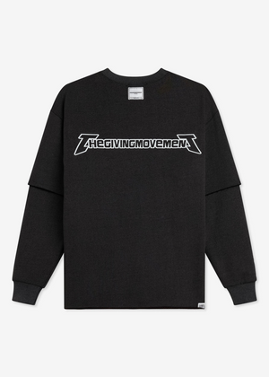 THE GIVING MOVEMENT WASHED 2 IN 1 PRINTED SWEATSHIRT