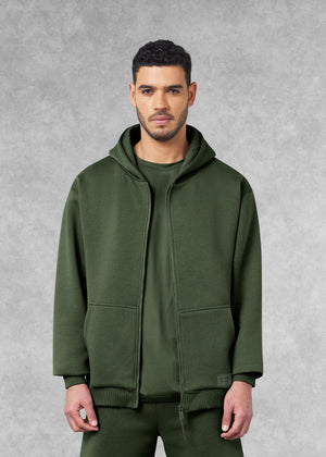 THE GIVING MOVEMENT COTTON OVERSIZED ZIP HOODIE