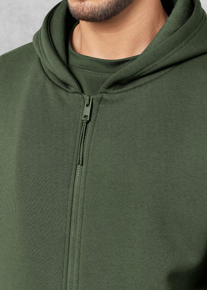 THE GIVING MOVEMENT COTTON OVERSIZED ZIP HOODIE