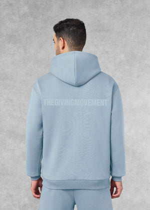 THE GIVING MOVEMENT COTTON OVERSIZED ZIP HOODIE