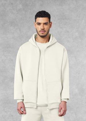 THE GIVING MOVEMENT COTTON OVERSIZED ZIP HOODIE