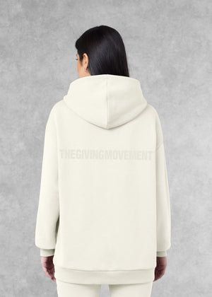 THE GIVING MOVEMENT COTTON OVERSIZED ZIP HOODIE