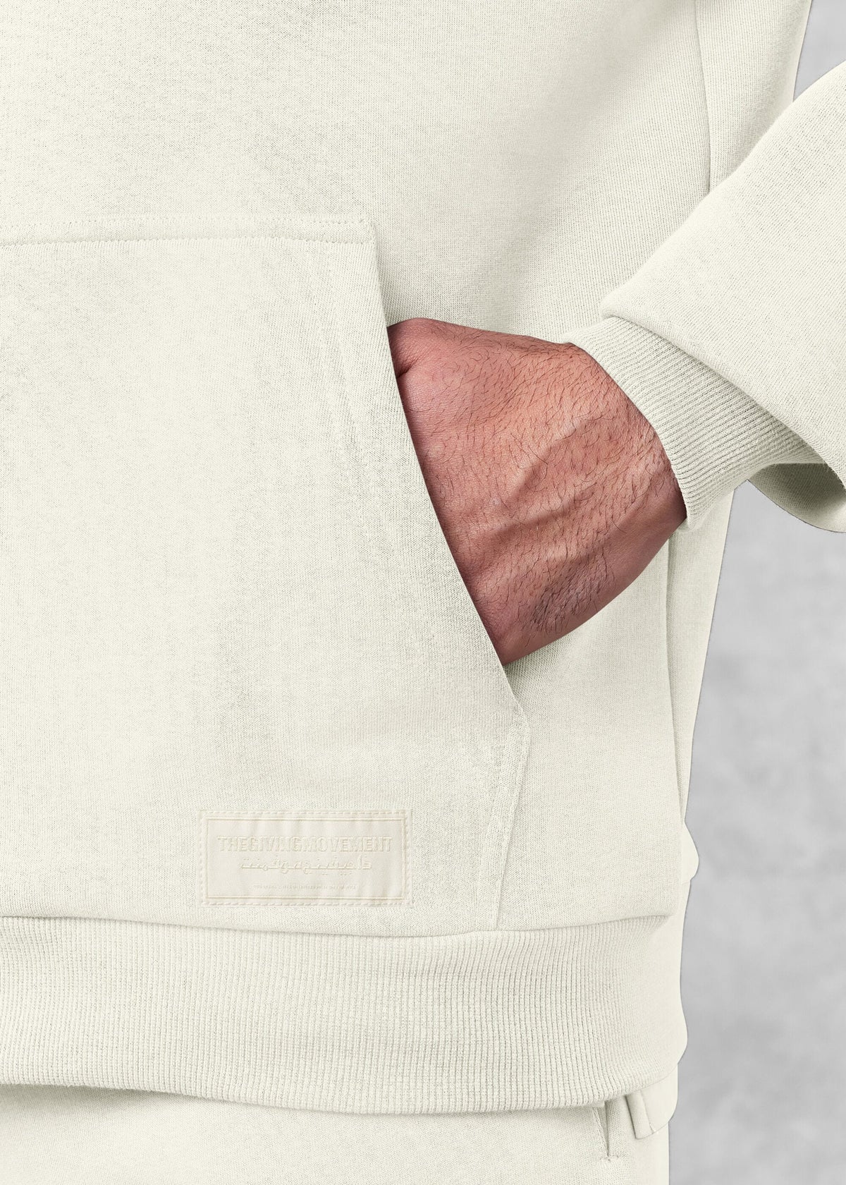 THE GIVING MOVEMENT COTTON OVERSIZED ZIP HOODIE