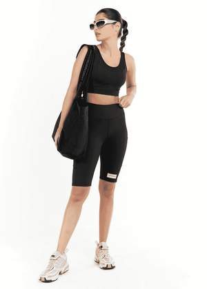 THE GIVING MOVEMENT RECYCLED LONGLINE BIKER SHORT 2.0 + POCKET