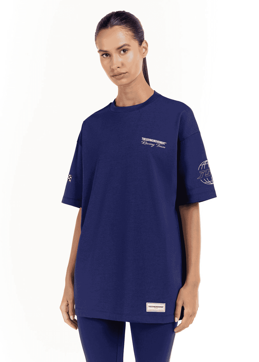 THE GIVING MOVEMENT RELAXED FIT PRINTED BIKER T-SHIRT