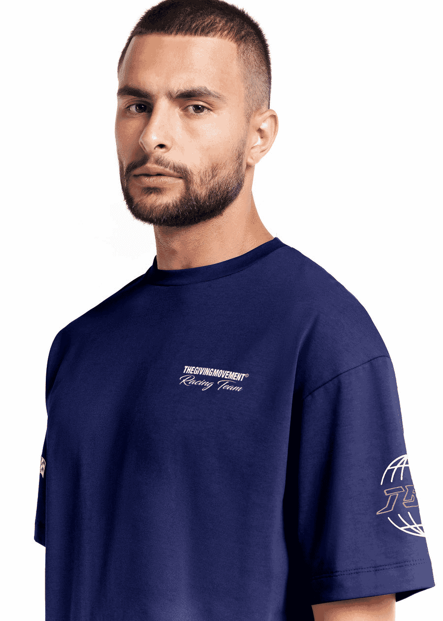 THE GIVING MOVEMENT RELAXED FIT PRINTED BIKER T-SHIRT