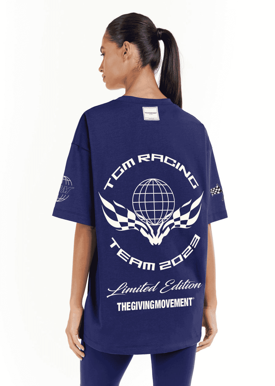 THE GIVING MOVEMENT RELAXED FIT PRINTED BIKER T-SHIRT