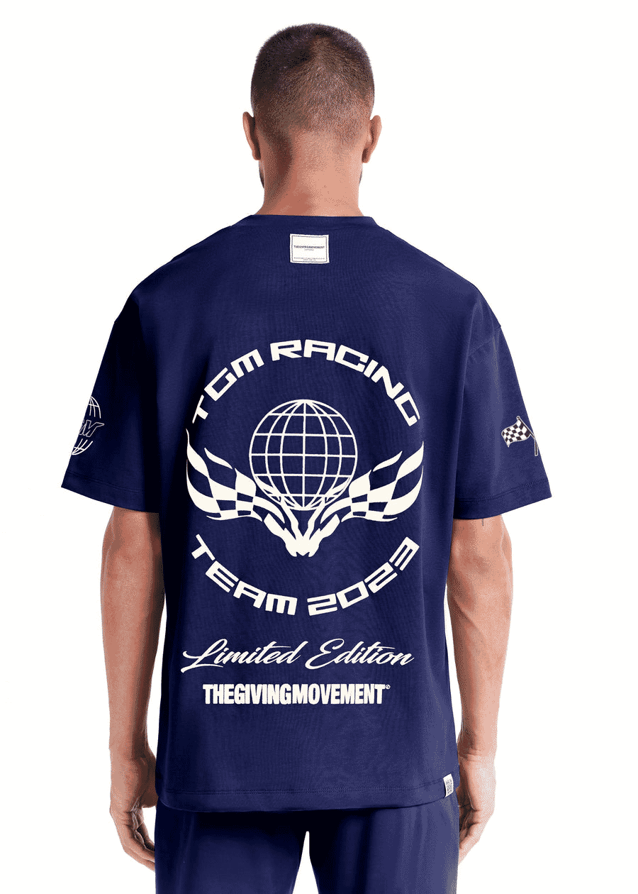 THE GIVING MOVEMENT RELAXED FIT PRINTED BIKER T-SHIRT