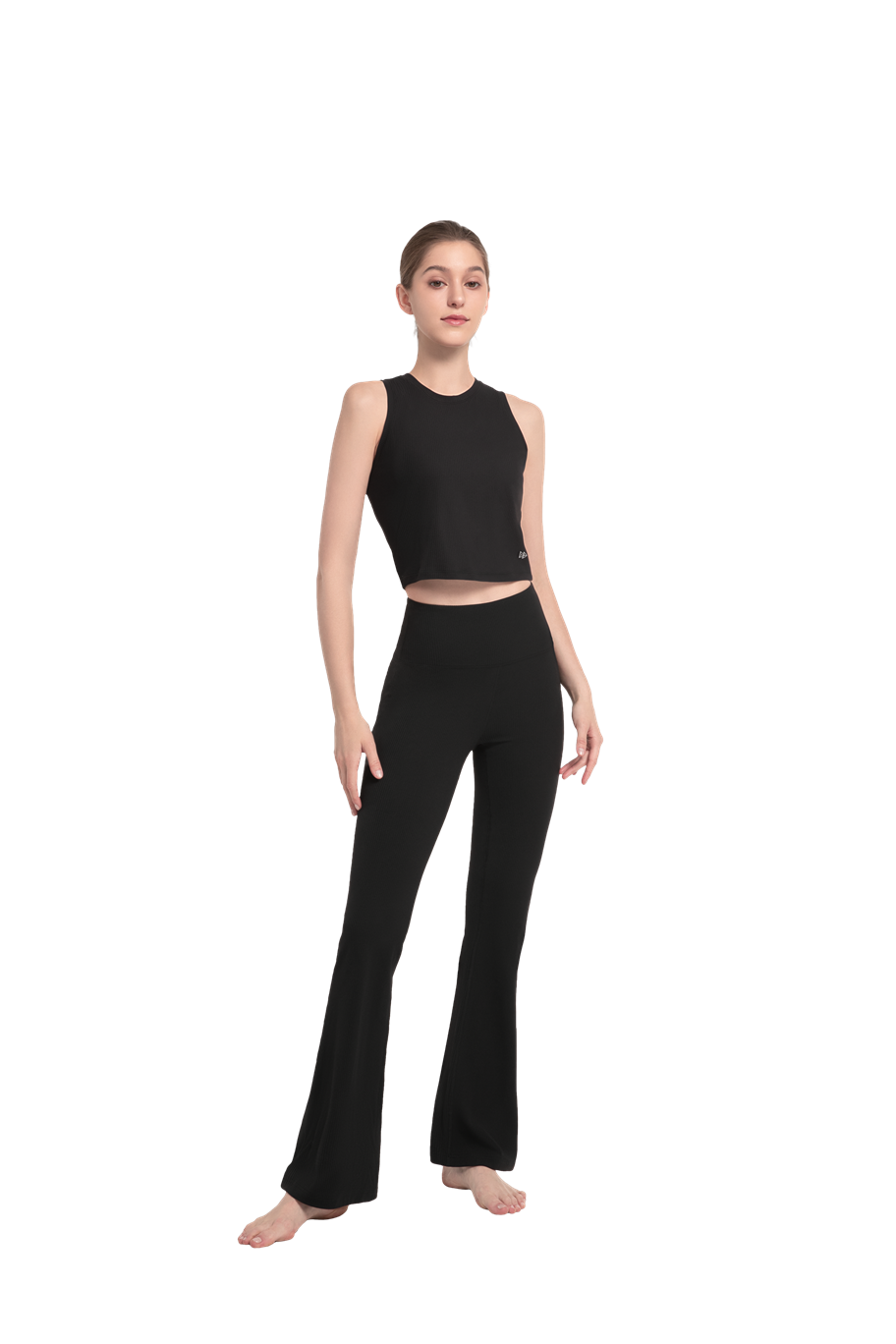 YVETTE RIB FLARED PANT