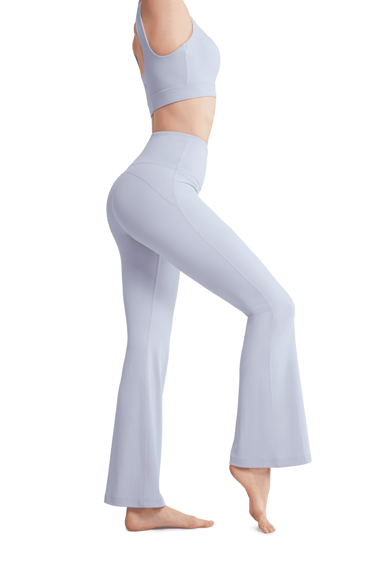 YVETTE RIB FLARED PANT