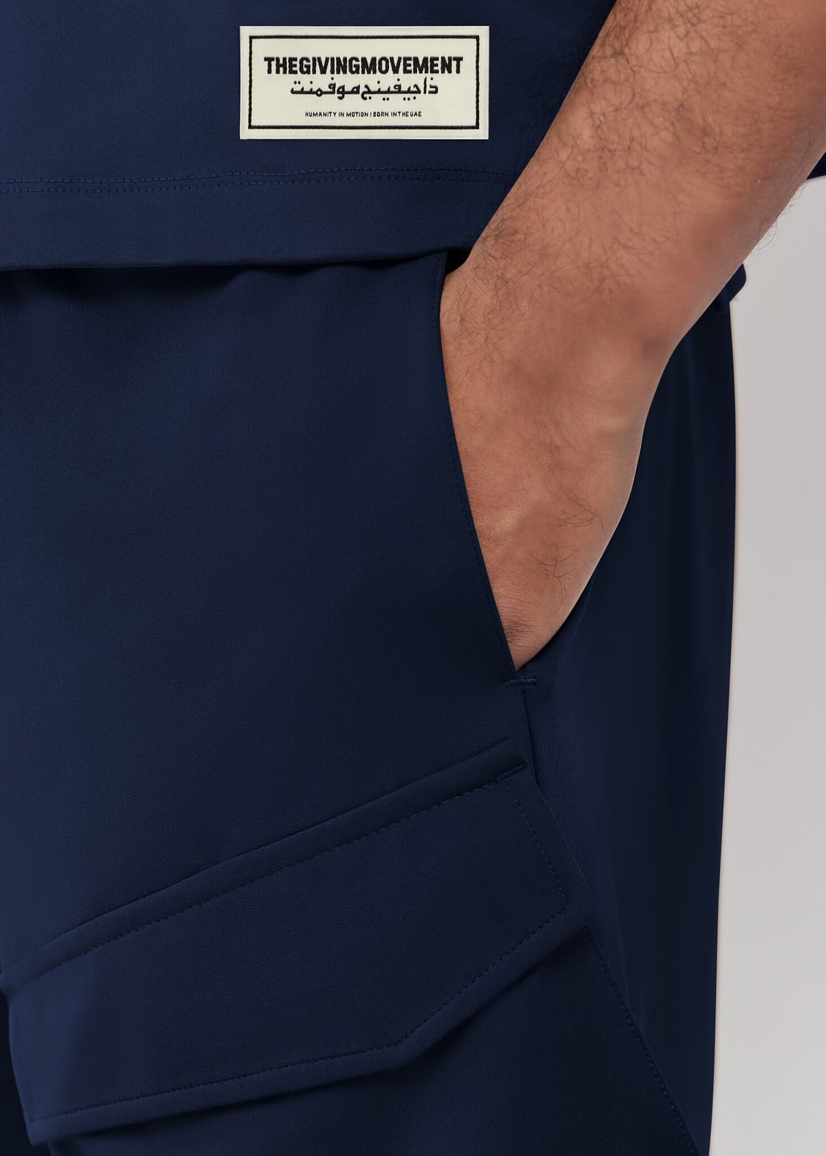 THE GIVING MOVEMENT MENS SOFTSKIN CARGO SHORTS