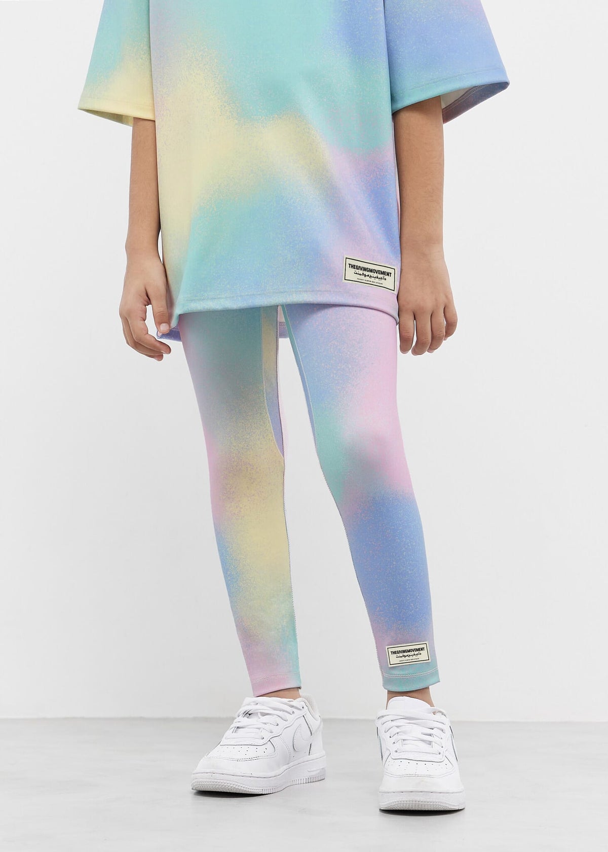 THE GIVING MOVEMENT KIDS SOFTKSIN  CANDYFLOSS PRINT LEGGINGS