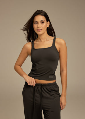THE GIVING MOVEMENT WOMENS SOFTSKIN SQUARE NECK TANK TOP