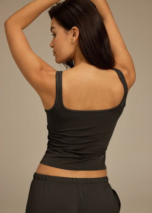 THE GIVING MOVEMENT WOMENS SOFTSKIN SQUARE NECK TANK TOP