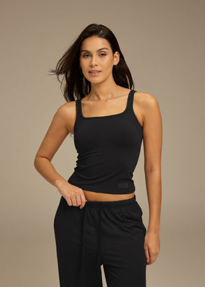 THE GIVING MOVEMENT WOMENS SOFTSKIN SQUARE NECK TANK TOP