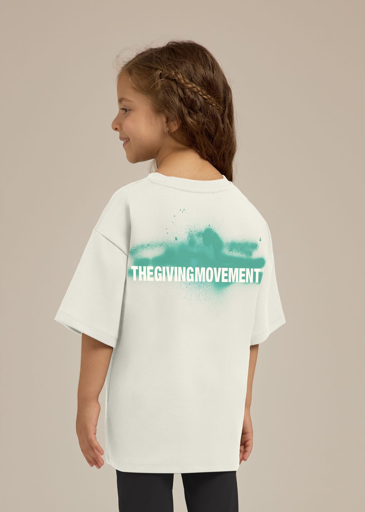THE GIVING MOVEMENT KIDS COTTON LUXE GRAFFITI PRINT T-SHIRT
