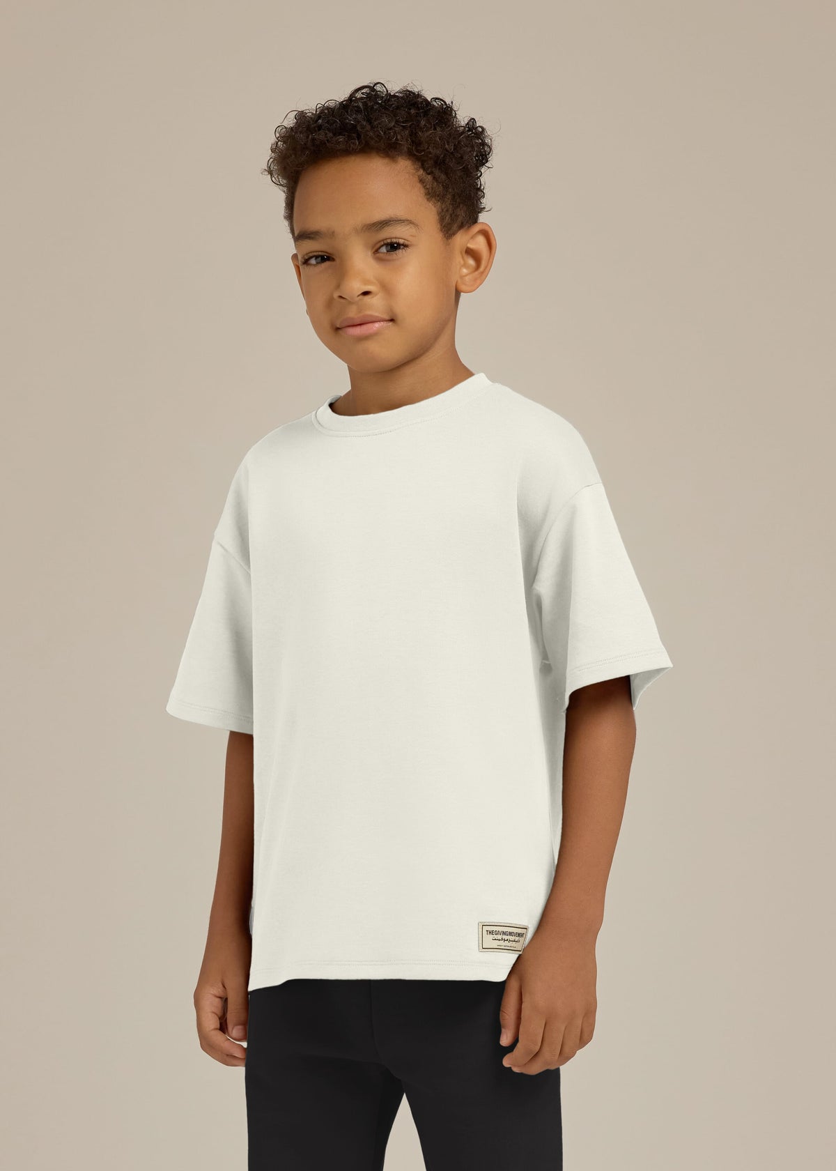 THE GIVING MOVEMENT KIDS COTTON LUXE GRAFFITI PRINT T-SHIRT