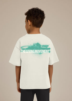 THE GIVING MOVEMENT KIDS COTTON LUXE GRAFFITI PRINT T-SHIRT
