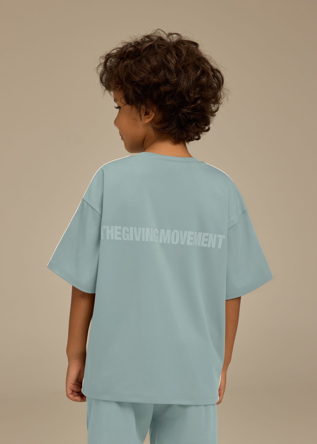 THE GIVING MOVEMENT KIDS SOFTSKIN OVERSIZED CONTRAST STRIPE T-SHIRT