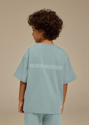 THE GIVING MOVEMENT KIDS SOFTSKIN OVERSIZED CONTRAST STRIPE T-SHIRT
