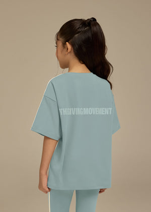 THE GIVING MOVEMENT KIDS SOFTSKIN OVERSIZED CONTRAST STRIPE T-SHIRT