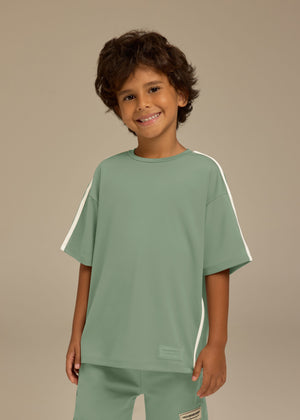 THE GIVING MOVEMENT KIDS SOFTSKIN OVERSIZED CONTRAST STRIPE T-SHIRT