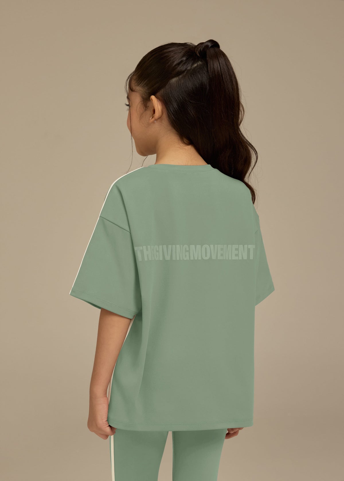 THE GIVING MOVEMENT KIDS SOFTSKIN OVERSIZED CONTRAST STRIPE T-SHIRT