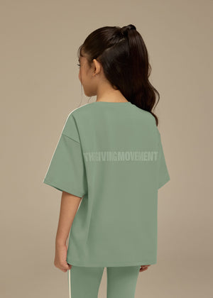 THE GIVING MOVEMENT KIDS SOFTSKIN OVERSIZED CONTRAST STRIPE T-SHIRT