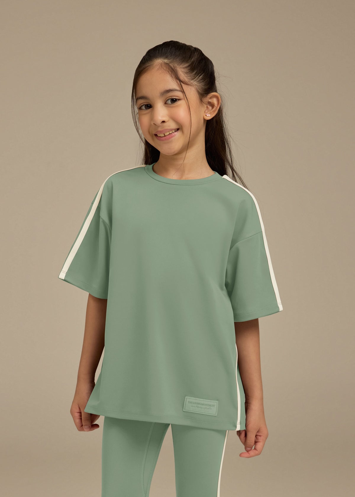 THE GIVING MOVEMENT KIDS SOFTSKIN OVERSIZED CONTRAST STRIPE T-SHIRT
