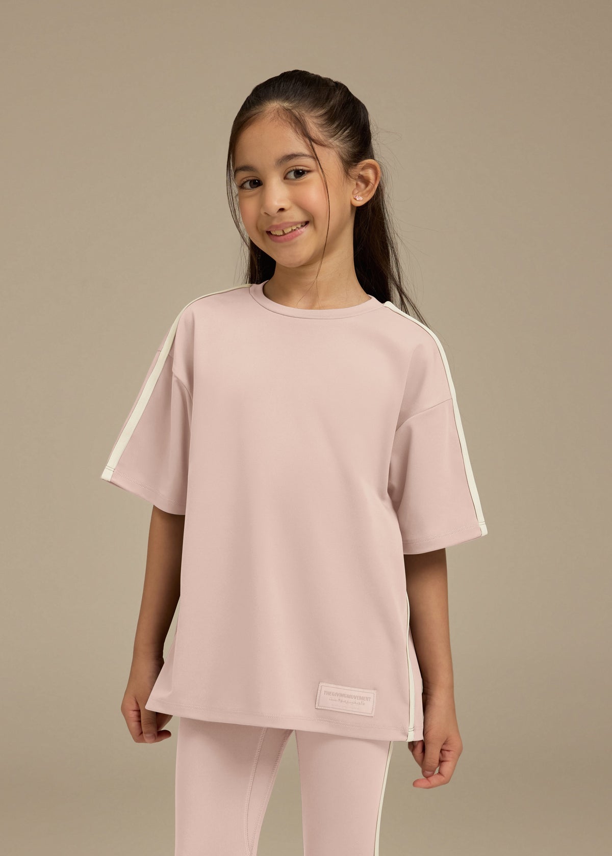 THE GIVING MOVEMENT KIDS SOFTSKIN OVERSIZED CONTRAST STRIPE T-SHIRT