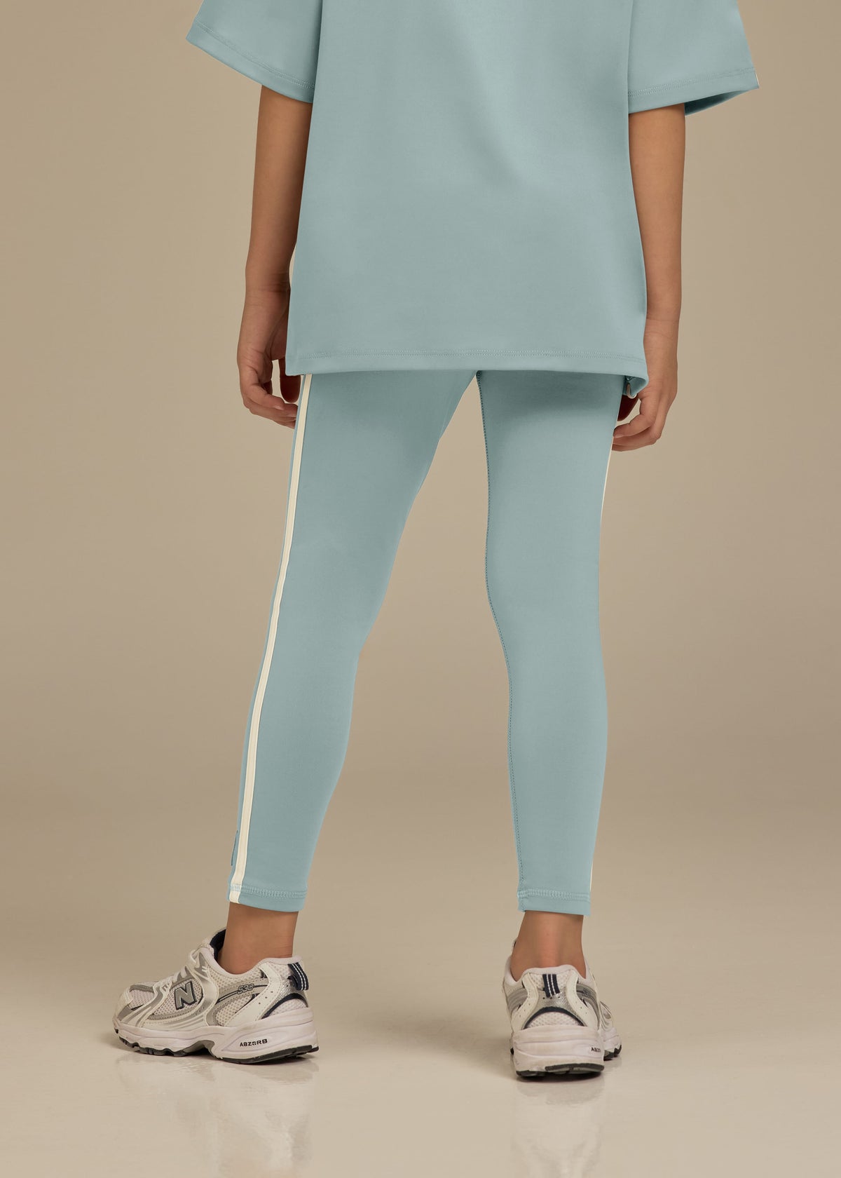 THE GIVING MOVEMENT KIDS SOFTSKIN LEGGINGS - OLDER GIRLS - CONTRAST STRIPE
