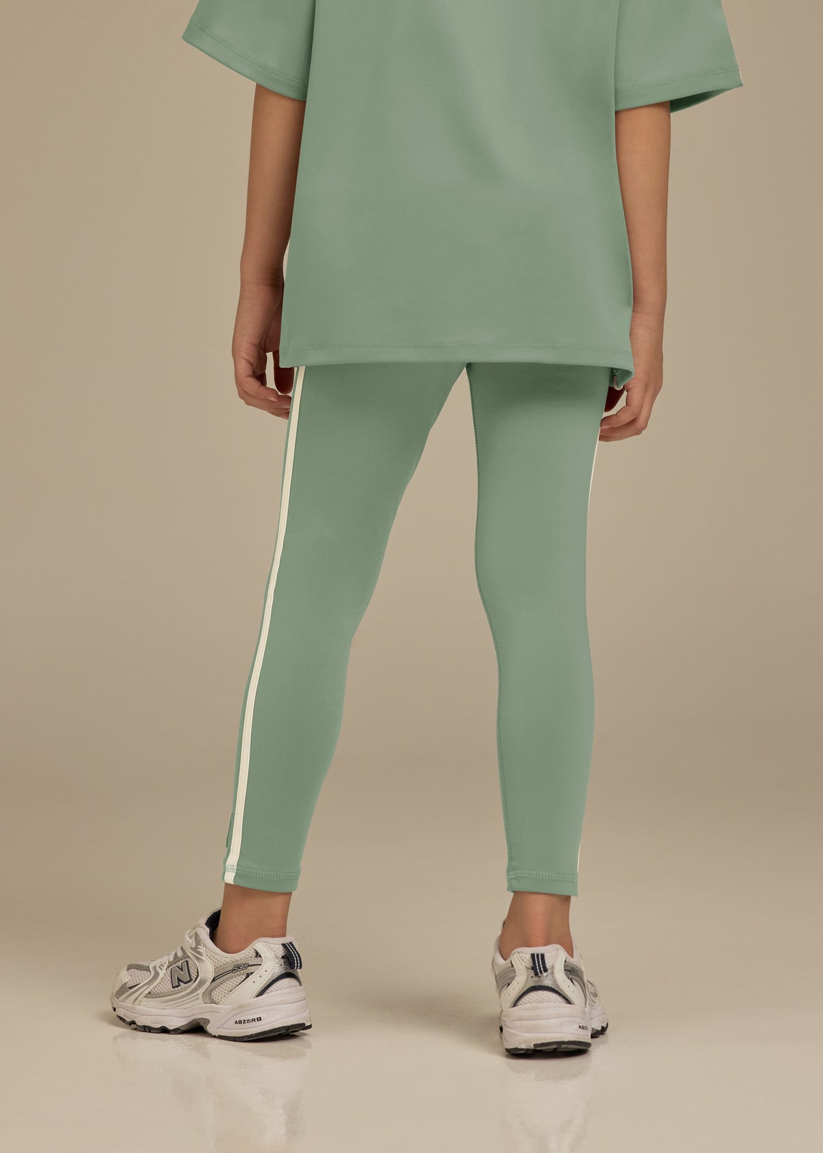 THE GIVING MOVEMENT KIDS SOFTSKIN LEGGINGS - OLDER GIRLS - CONTRAST STRIPE