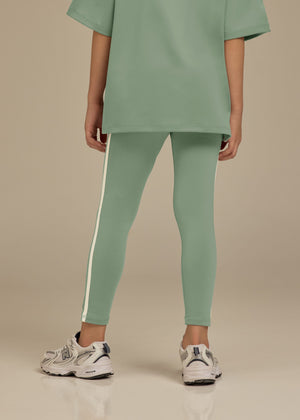 THE GIVING MOVEMENT KIDS SOFTSKIN LEGGINGS - OLDER GIRLS - CONTRAST STRIPE