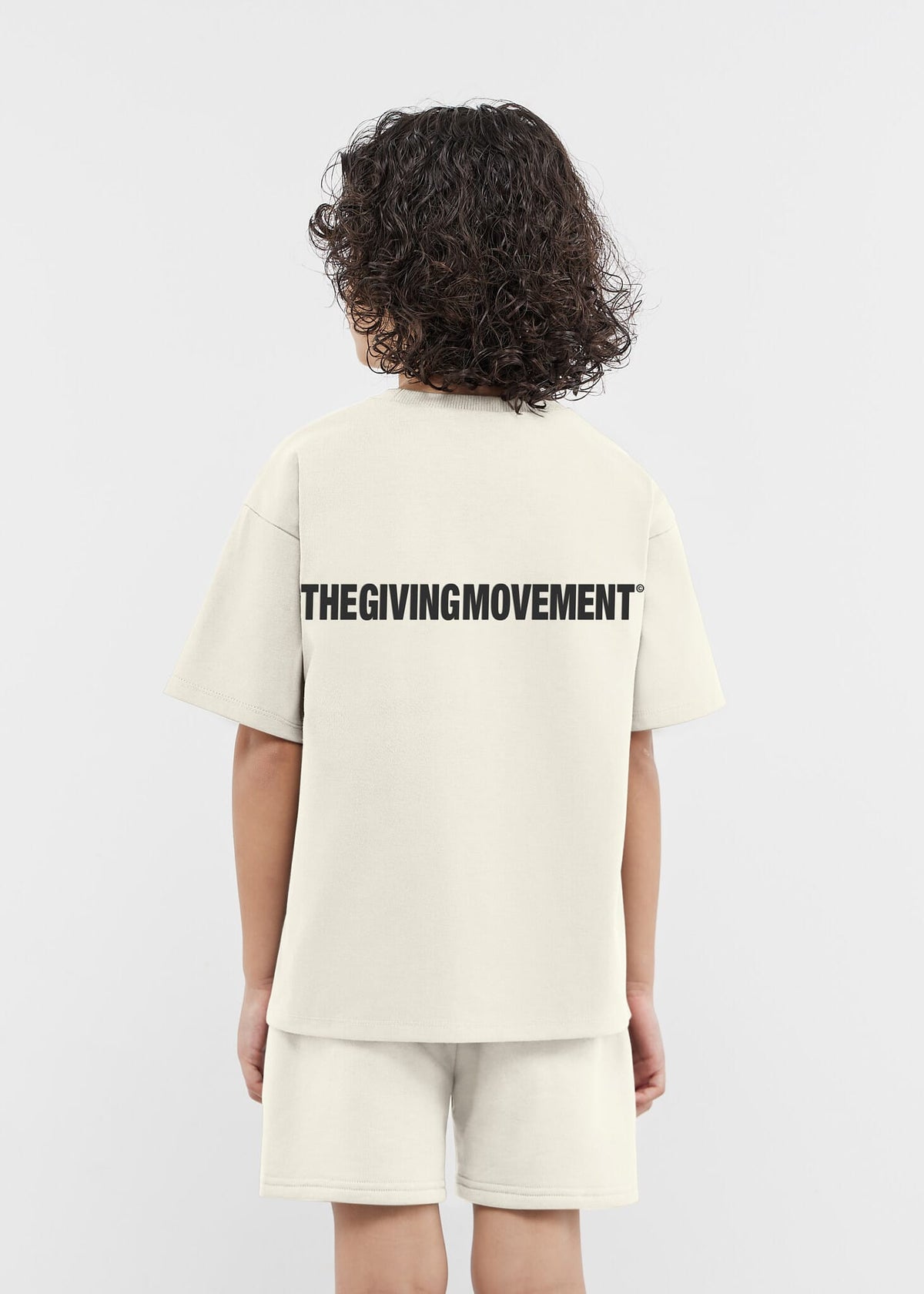 THE GIVING MOVEMENT KIDS COTTON JERSEY OVERSIZED T- SHIRT