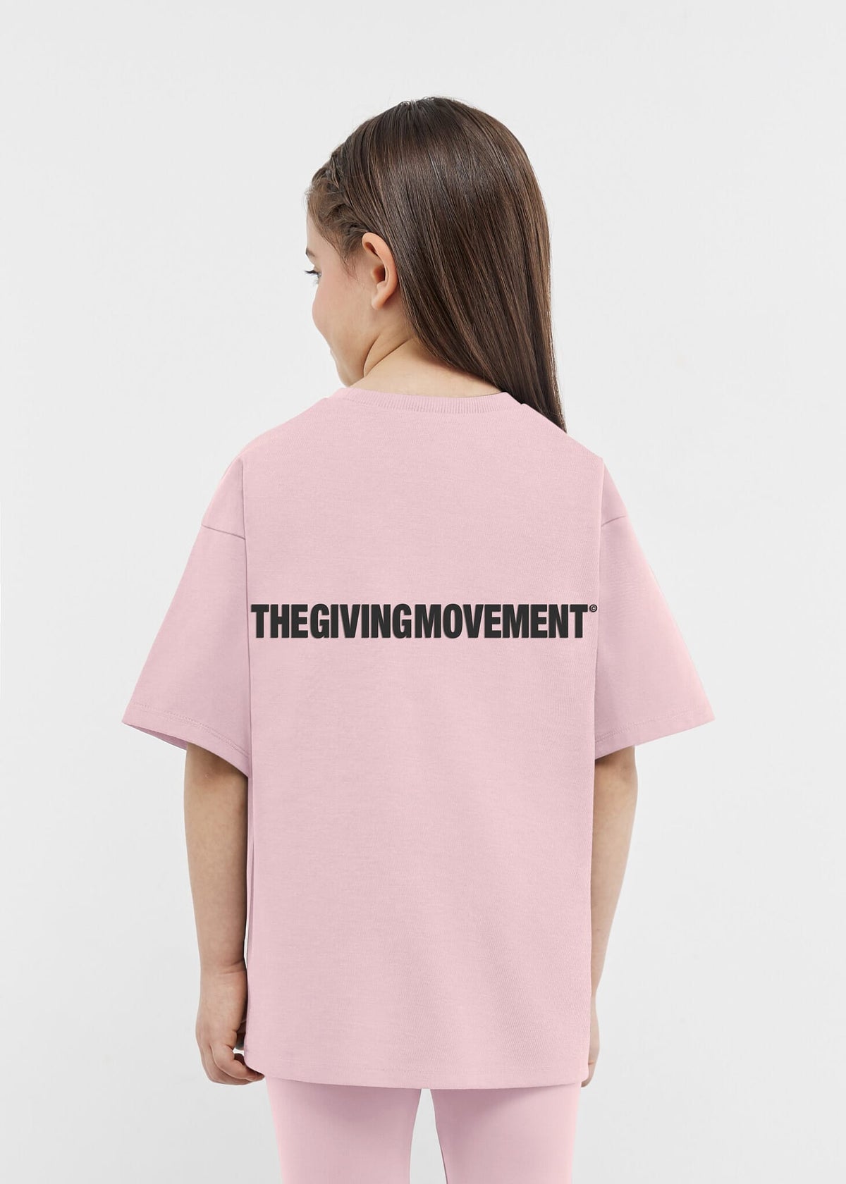 THE GIVING MOVEMENT KIDS COTTON JERSEY OVERSIZED T- SHIRT