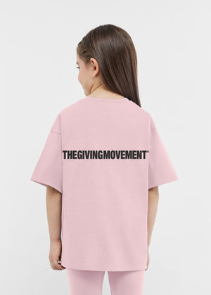 THE GIVING MOVEMENT KIDS COTTON JERSEY OVERSIZED T- SHIRT