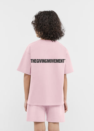 THE GIVING MOVEMENT KIDS COTTON JERSEY OVERSIZED T- SHIRT
