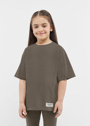 THE GIVING MOVEMENT KIDS COTTON JERSEY OVERSIZED T- SHIRT