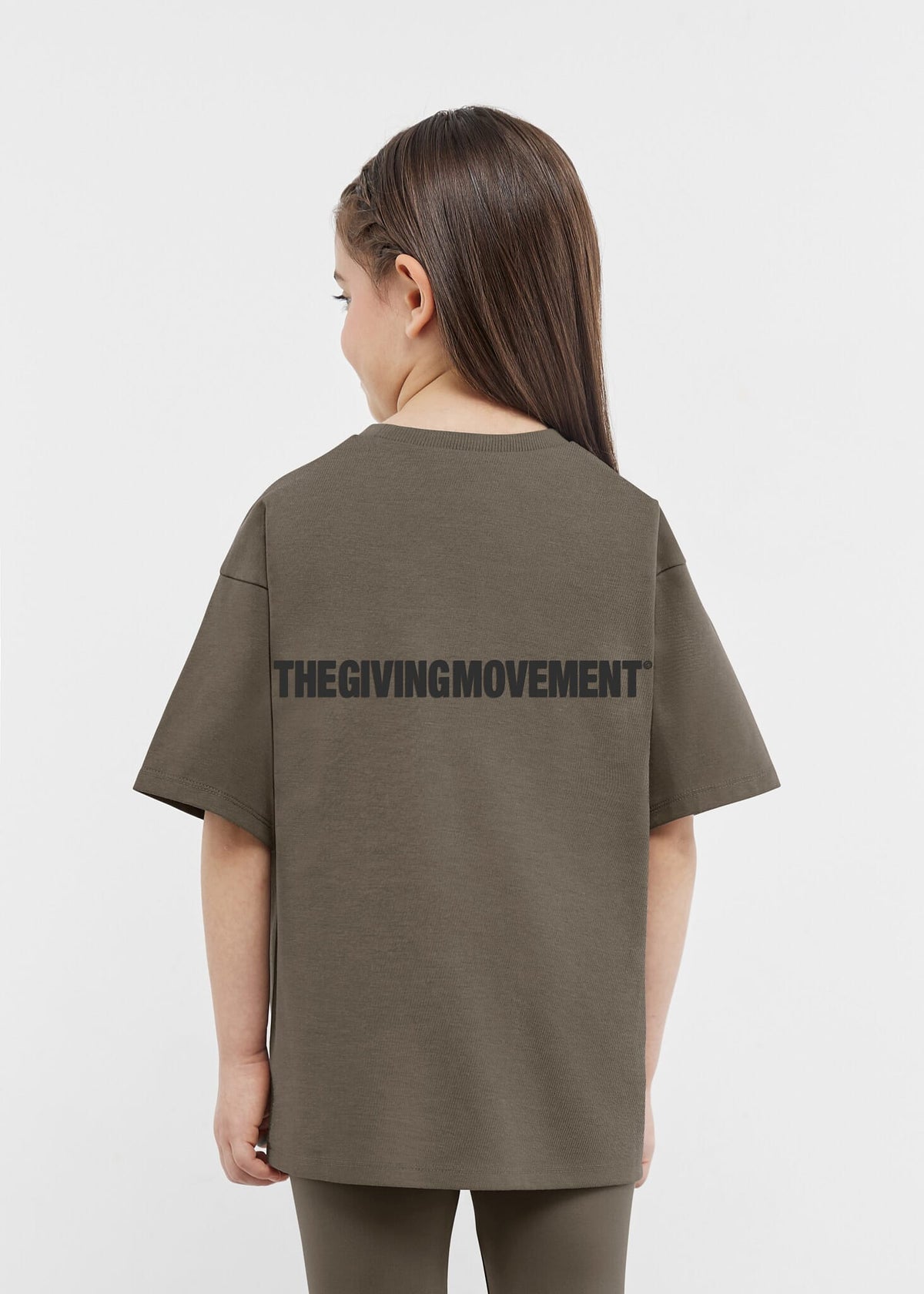 THE GIVING MOVEMENT KIDS COTTON JERSEY OVERSIZED T- SHIRT