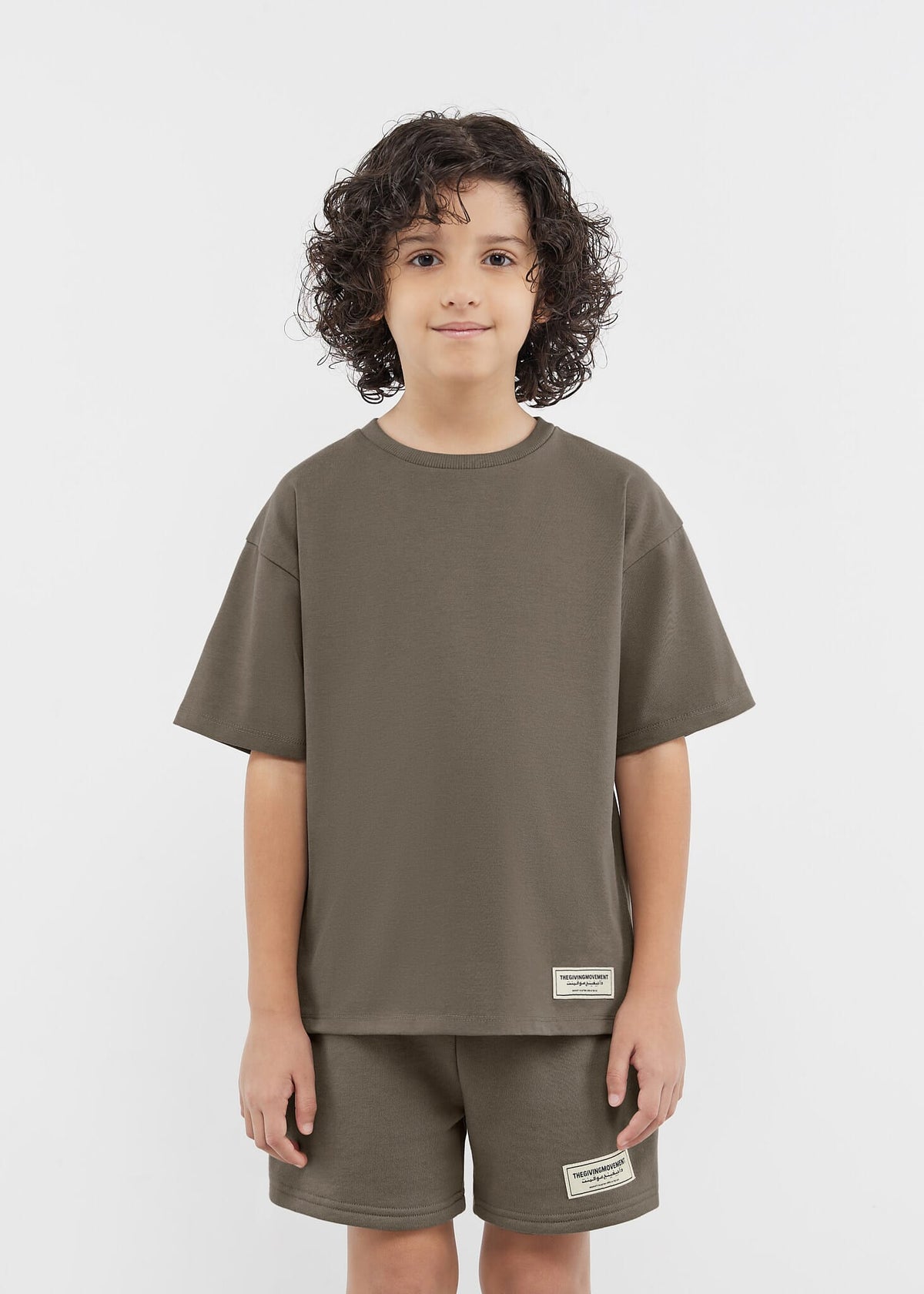 THE GIVING MOVEMENT KIDS COTTON JERSEY OVERSIZED T- SHIRT