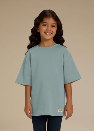 THE GIVING MOVEMENT KIDS COTTON LUXE OVERSIZED T- SHIRT