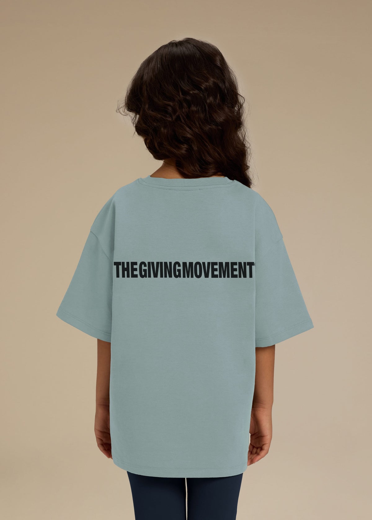 THE GIVING MOVEMENT KIDS COTTON LUXE OVERSIZED T- SHIRT