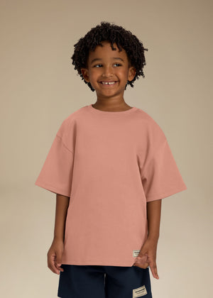 THE GIVING MOVEMENT KIDS COTTON LUXE OVERSIZED T- SHIRT