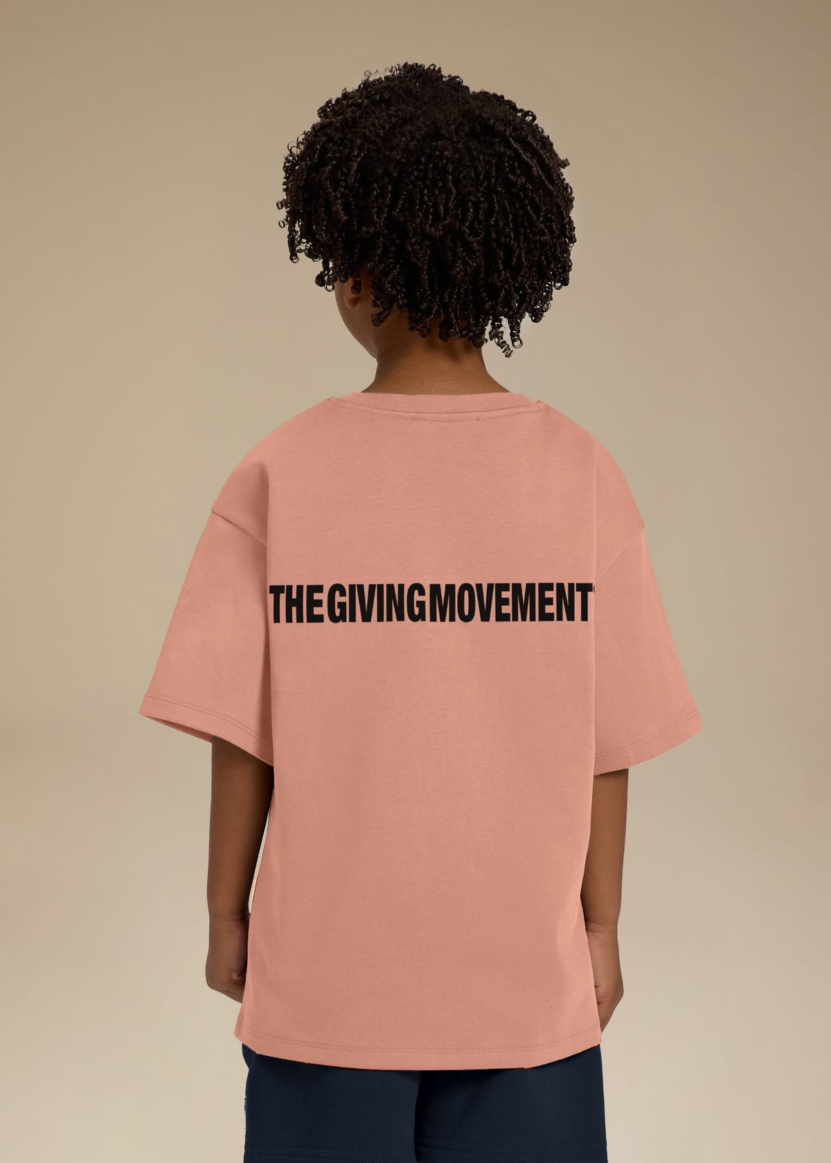 THE GIVING MOVEMENT KIDS COTTON LUXE OVERSIZED T- SHIRT