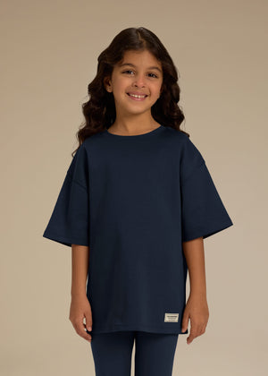 THE GIVING MOVEMENT KIDS COTTON LUXE OVERSIZED T- SHIRT