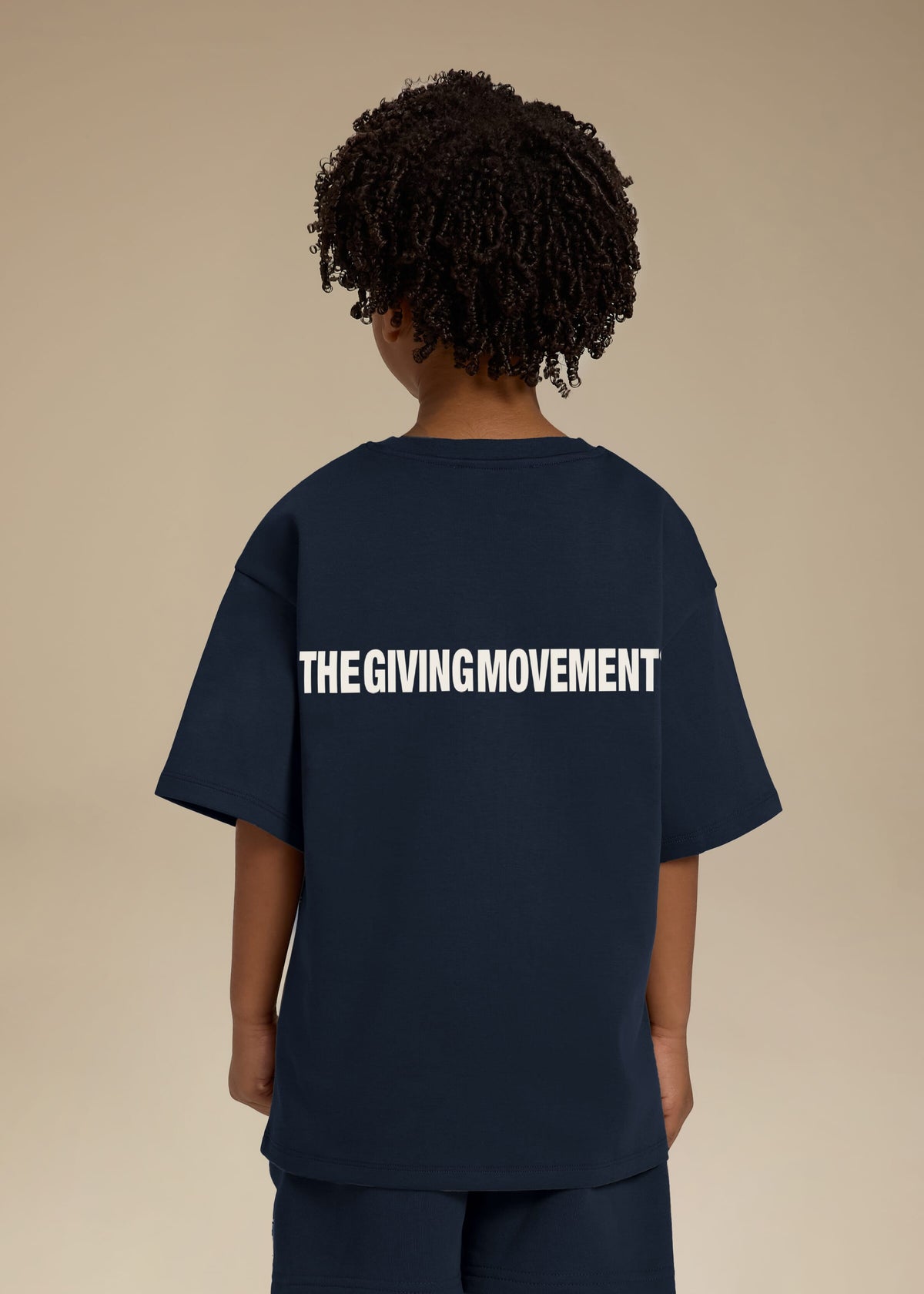THE GIVING MOVEMENT KIDS COTTON LUXE OVERSIZED T- SHIRT