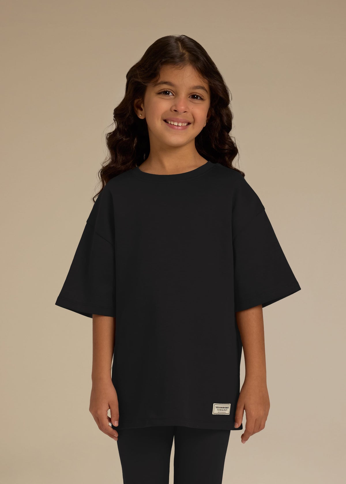 THE GIVING MOVEMENT KIDS COTTON LUXE OVERSIZED T- SHIRT